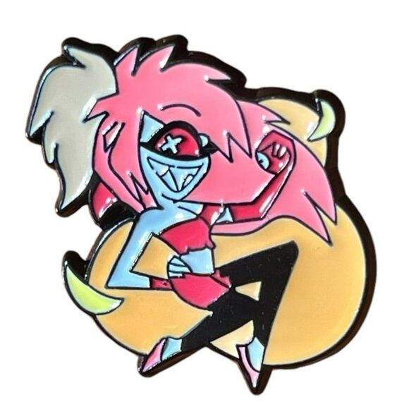 Hazbin Hotel Cherry Bomb Enamel Pin - Picture 2 of 8